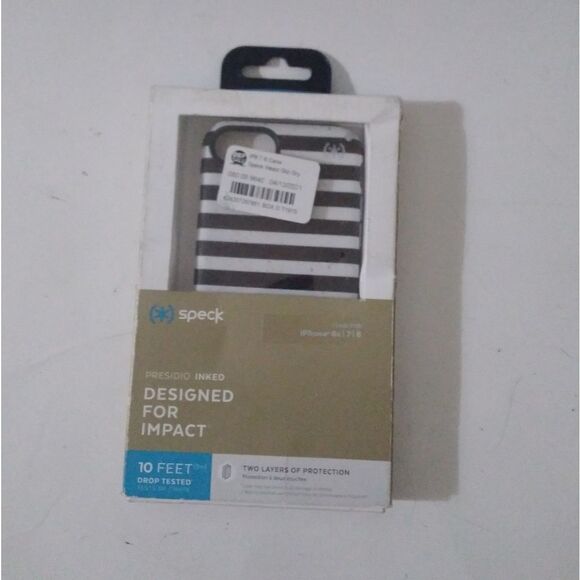 ⬇️⬇️⬇️Speck Presidio Inked Striped Gold Speckled Case - Picture 1 of 2